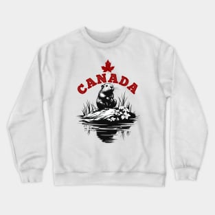 Canadian Beaver Crewneck Sweatshirt